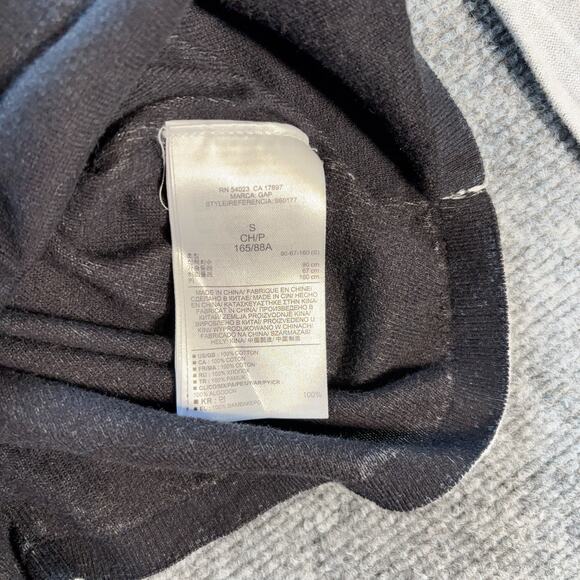 Gap Women’s White Black Reverse Print Seamed Knit Top Sweater Size S - Picture 4 of 9